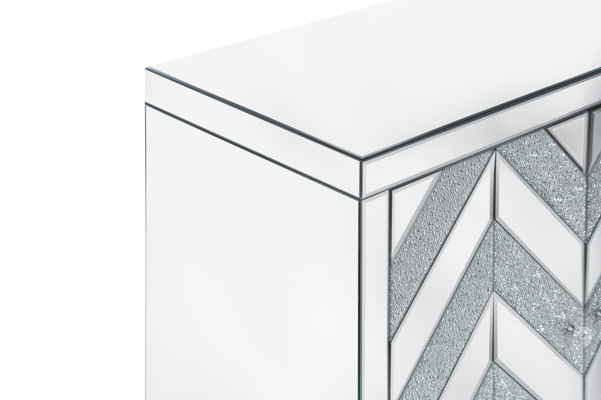 Mirror Trim M Shape Storage Cabinet for Living Room Entryway