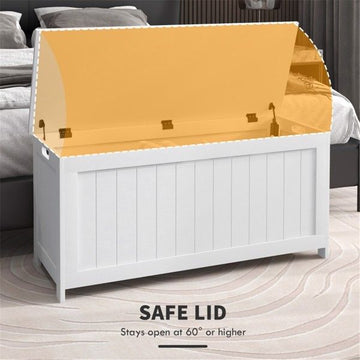 Modern White Storage Chest with Versatile Use