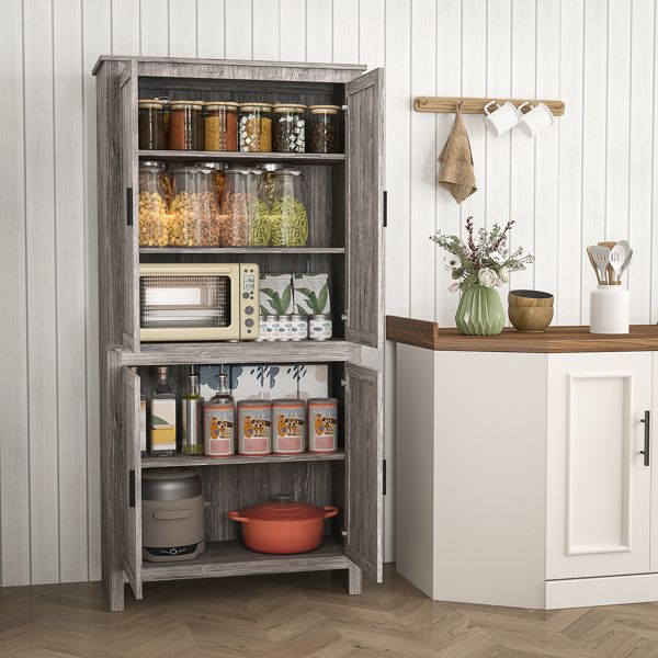 Contemporary Storage Cabinet with Adjustable Shelves