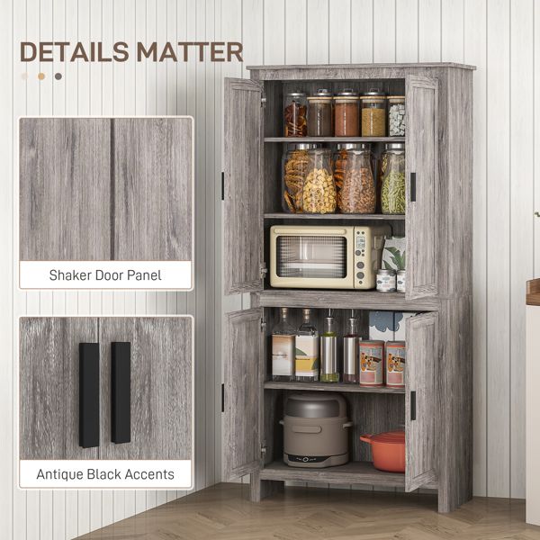 Contemporary Storage Cabinet with Adjustable Shelves