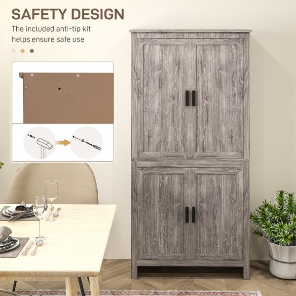 Contemporary Storage Cabinet with Adjustable Shelves