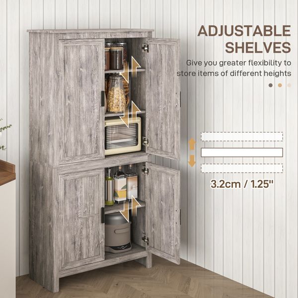 Contemporary Storage Cabinet with Adjustable Shelves