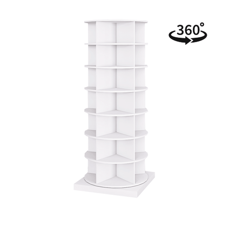 Storage Rotating Shoe Rack 360 Original Rotating Shoe Rack Tower Original 7-Tier Hold Over 35 Pairs