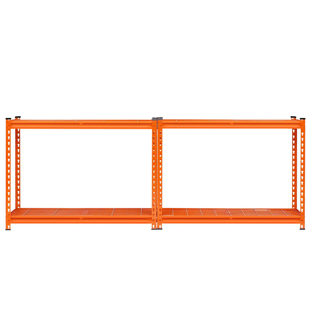 4-Tier practical Garage Storage Shelving Unit with Adjustable Shelves, Orange