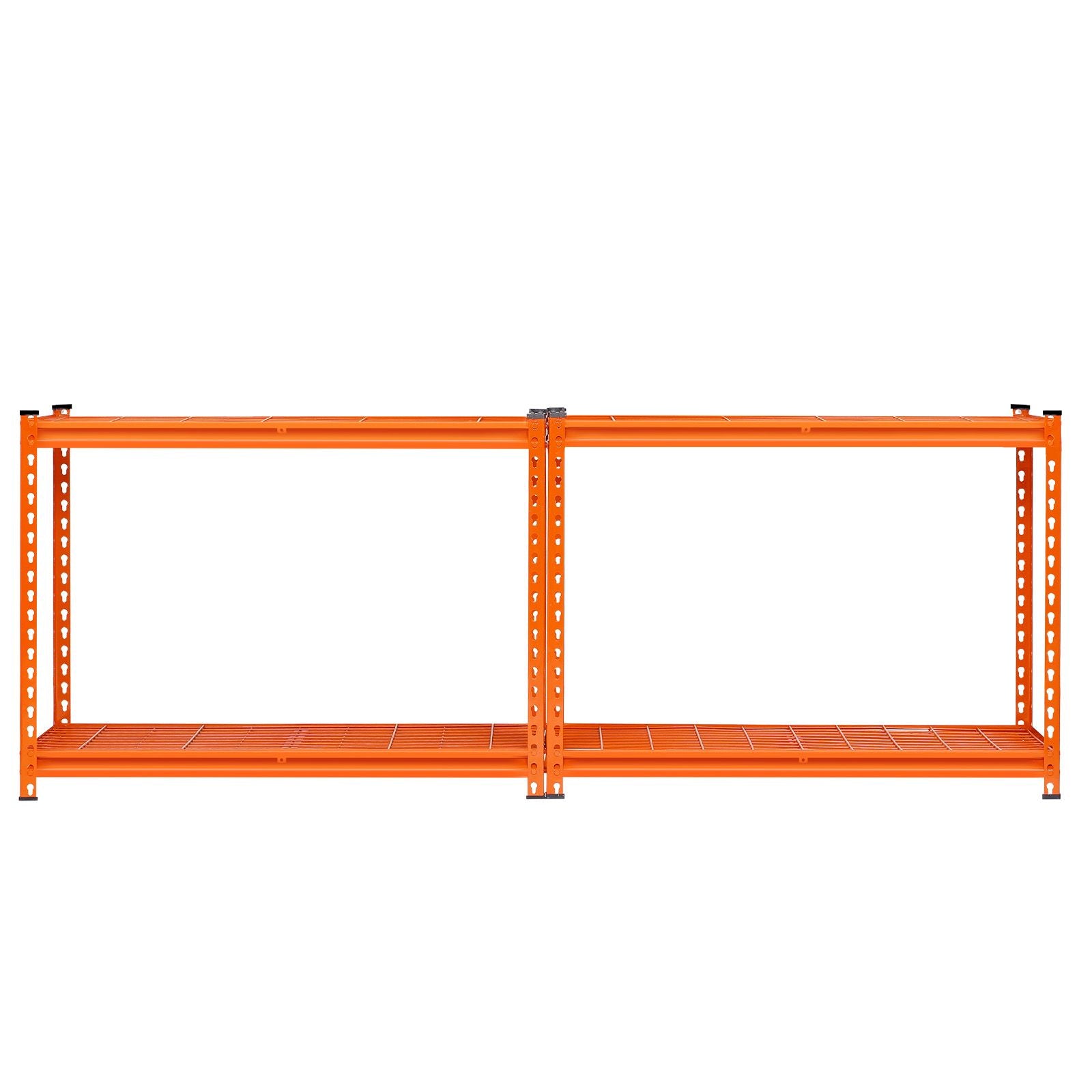 4-Tier practical Garage Storage Shelving Unit with Adjustable Shelves, Orange