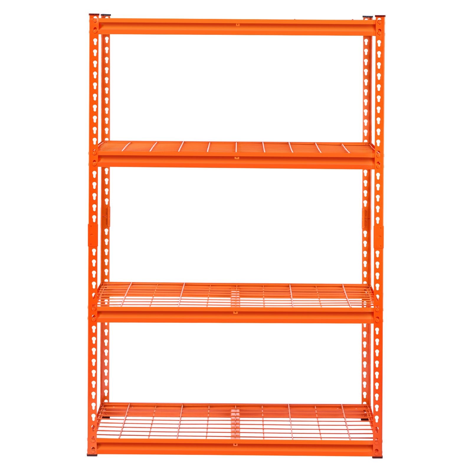 4-Tier practical Garage Storage Shelving Unit with Adjustable Shelves, Orange