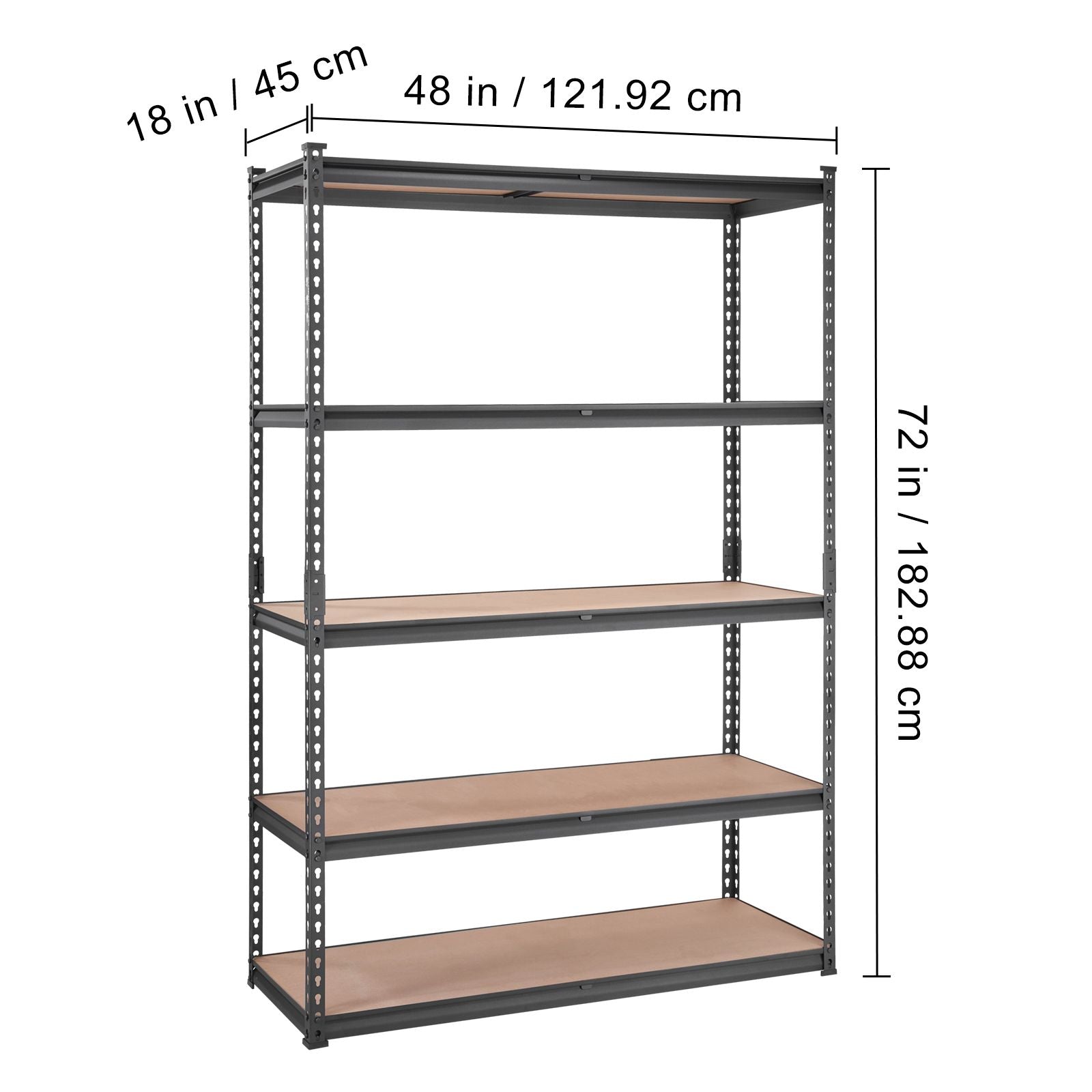 5-Tier practical Adjustable Storage Shelving Unit