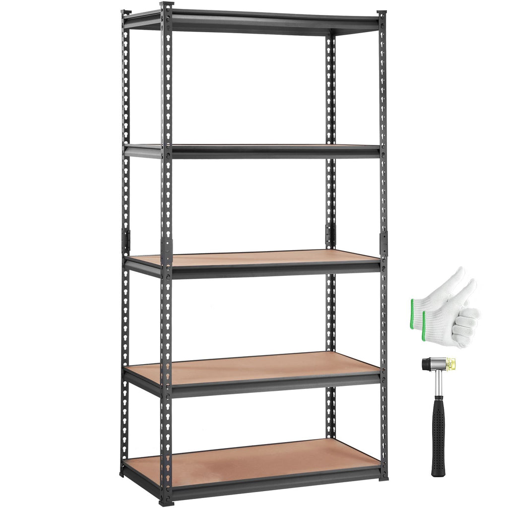 Versatile Storage Shelving Unit with Adjustable Shelves for Garage & Pantry