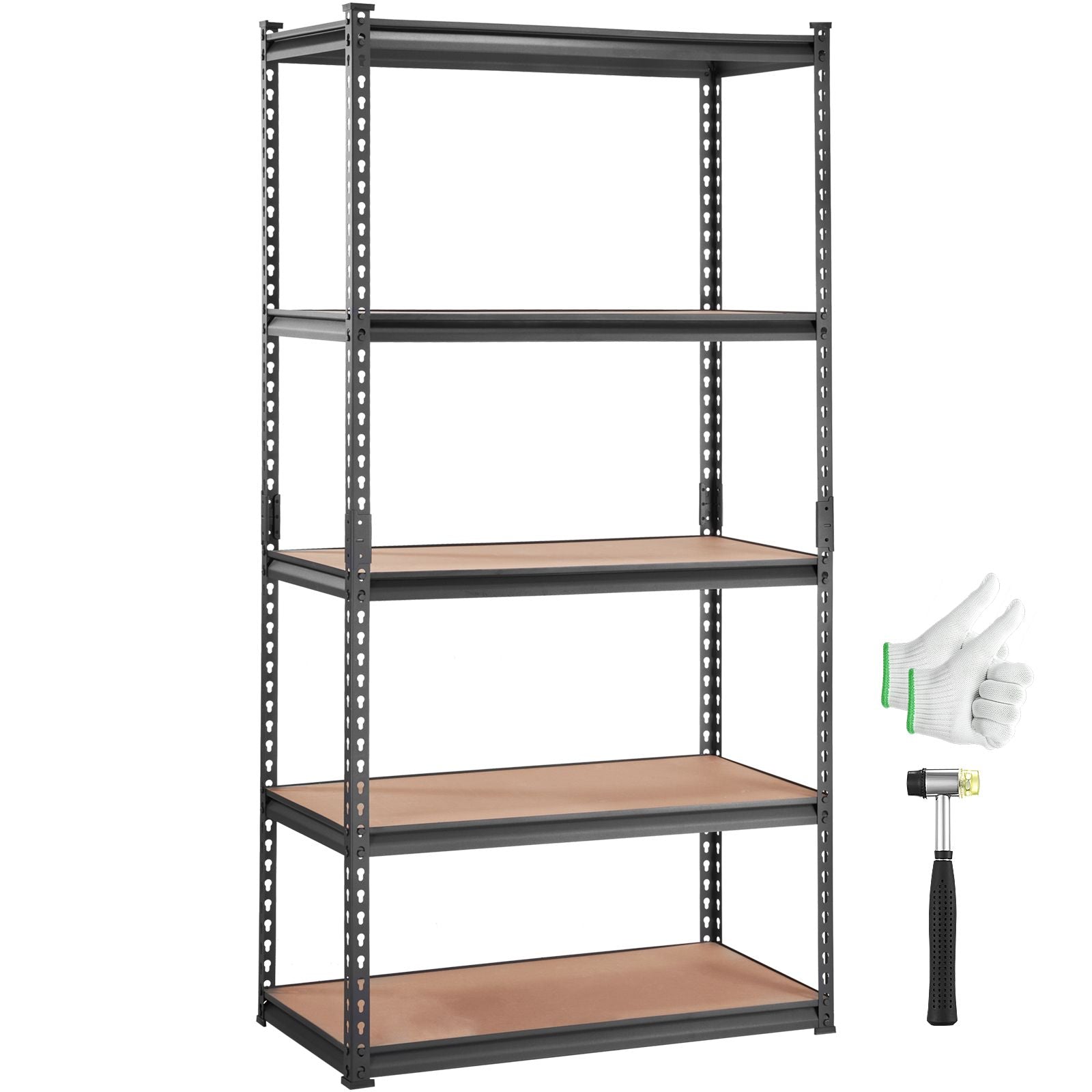 Versatile Storage Shelving Unit with Adjustable Shelves for Garage & Pantry