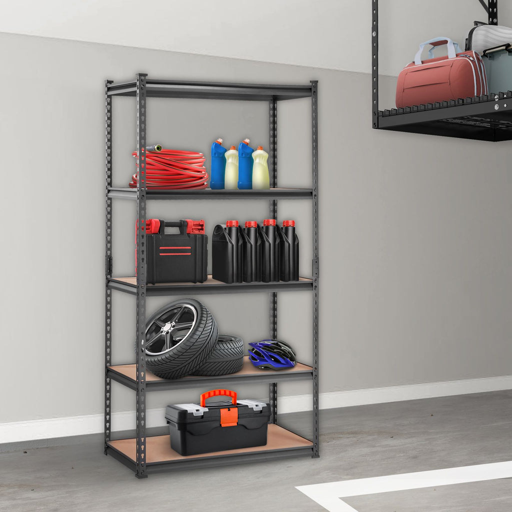 Versatile Storage Shelving Unit with Adjustable Shelves for Garage & Pantry
