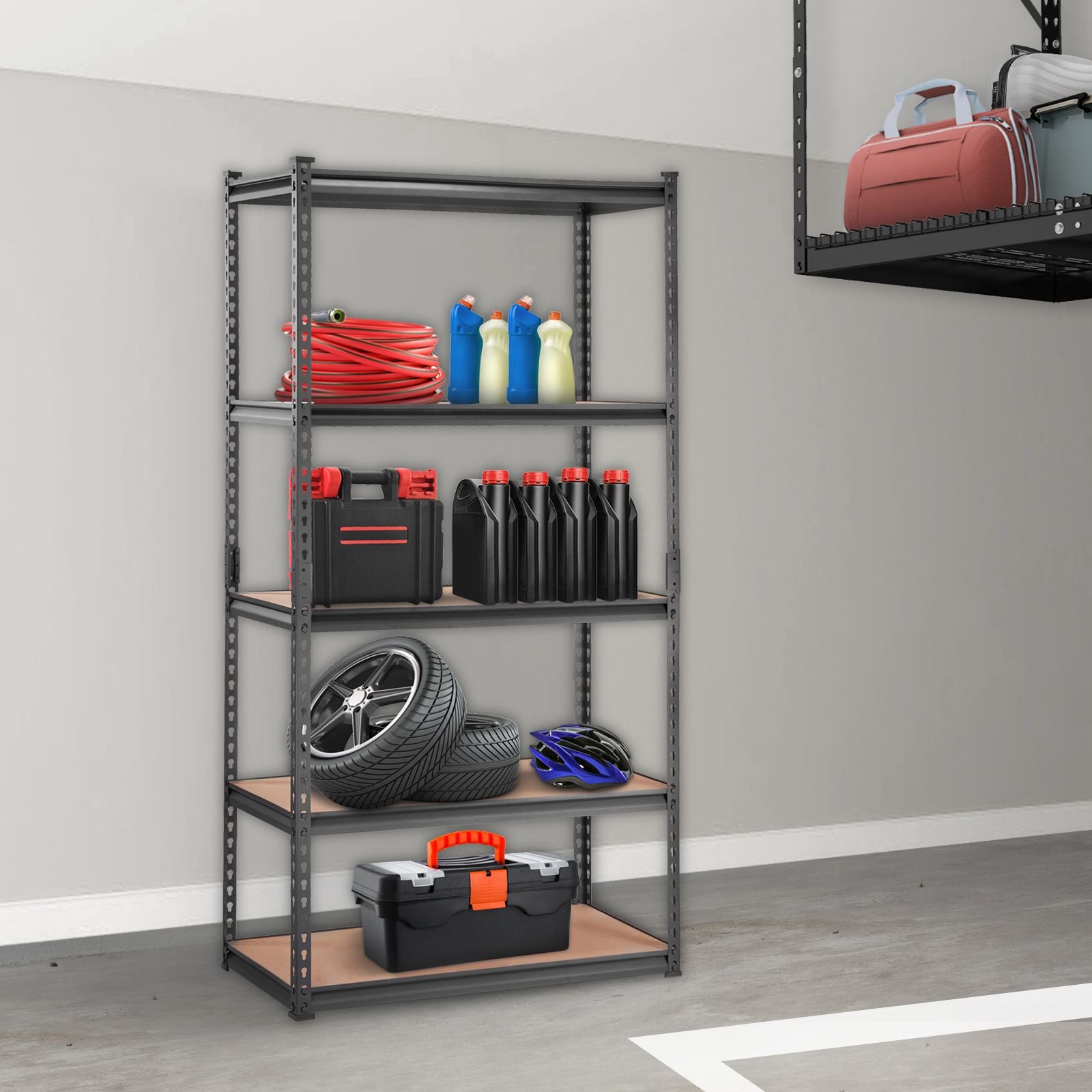 Versatile Storage Shelving Unit with Adjustable Shelves for Garage & Pantry