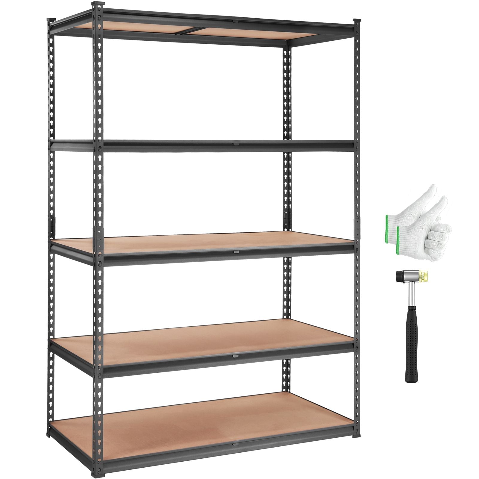 Storage Shelving Unit, 5-Tier Adjustable, Capacity, practical Garage Shelves Metal Organiz