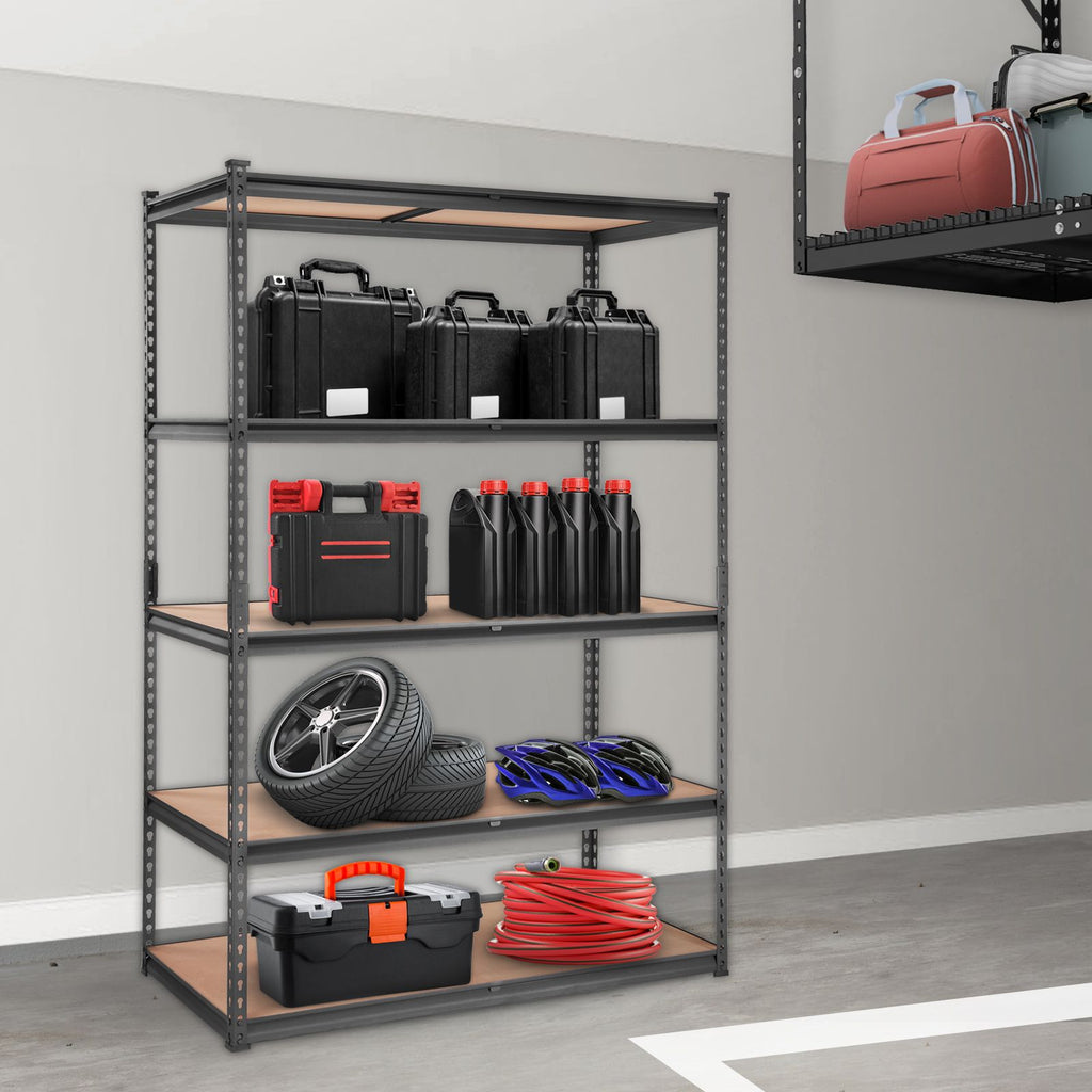 Storage Shelving Unit, 5-Tier Adjustable, Capacity, practical Garage Shelves Metal Organiz