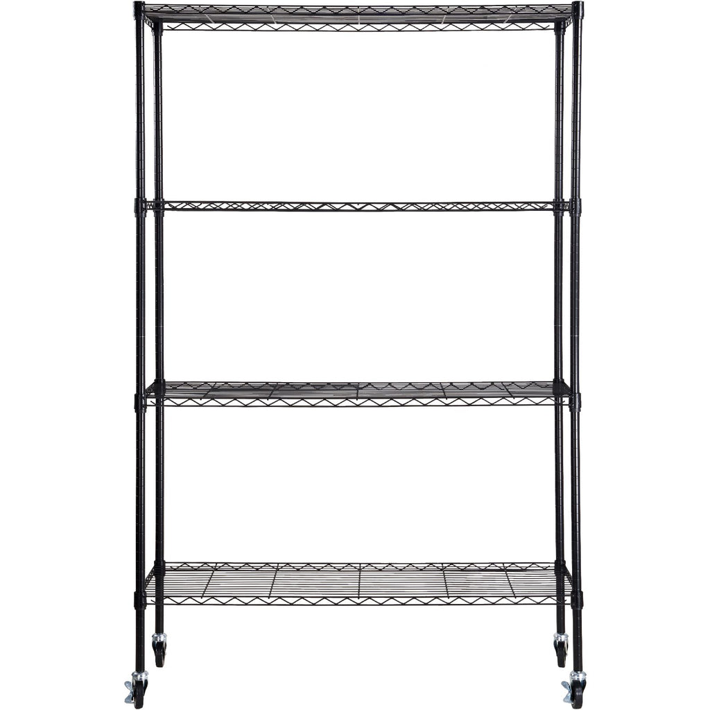 practical 4-Tier Storage Shelving Unit with Wheels