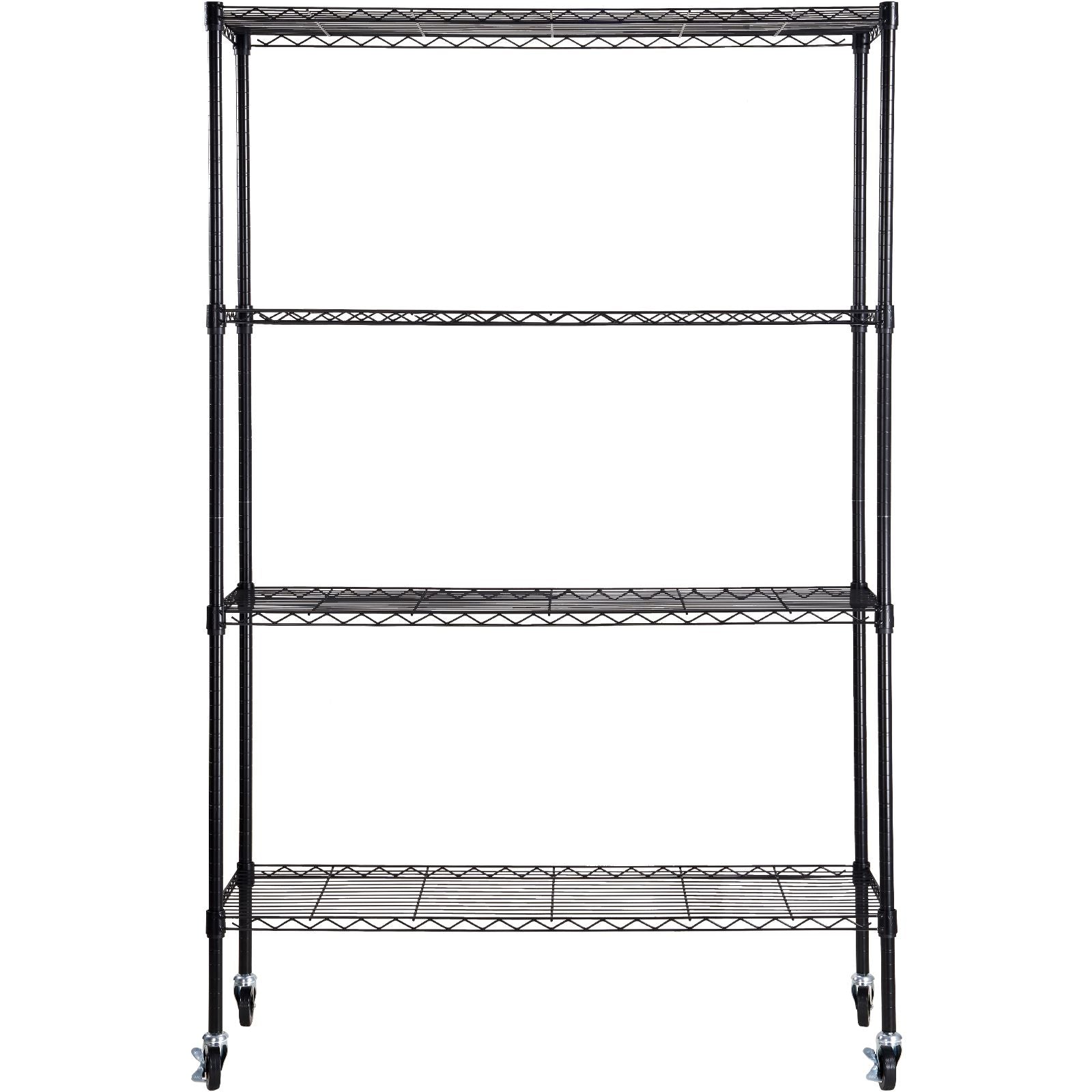 practical 4-Tier Storage Shelving Unit with Wheels