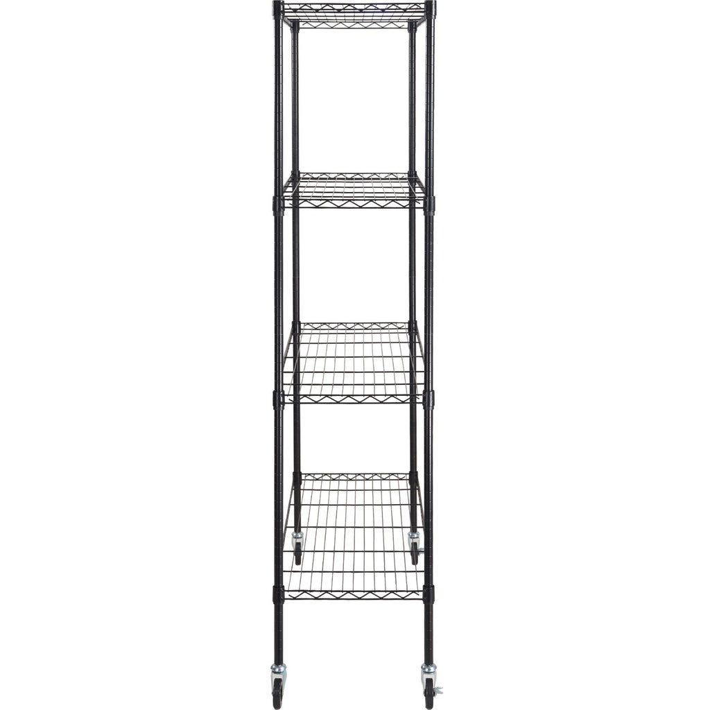 practical 4-Tier Storage Shelving Unit with Wheels