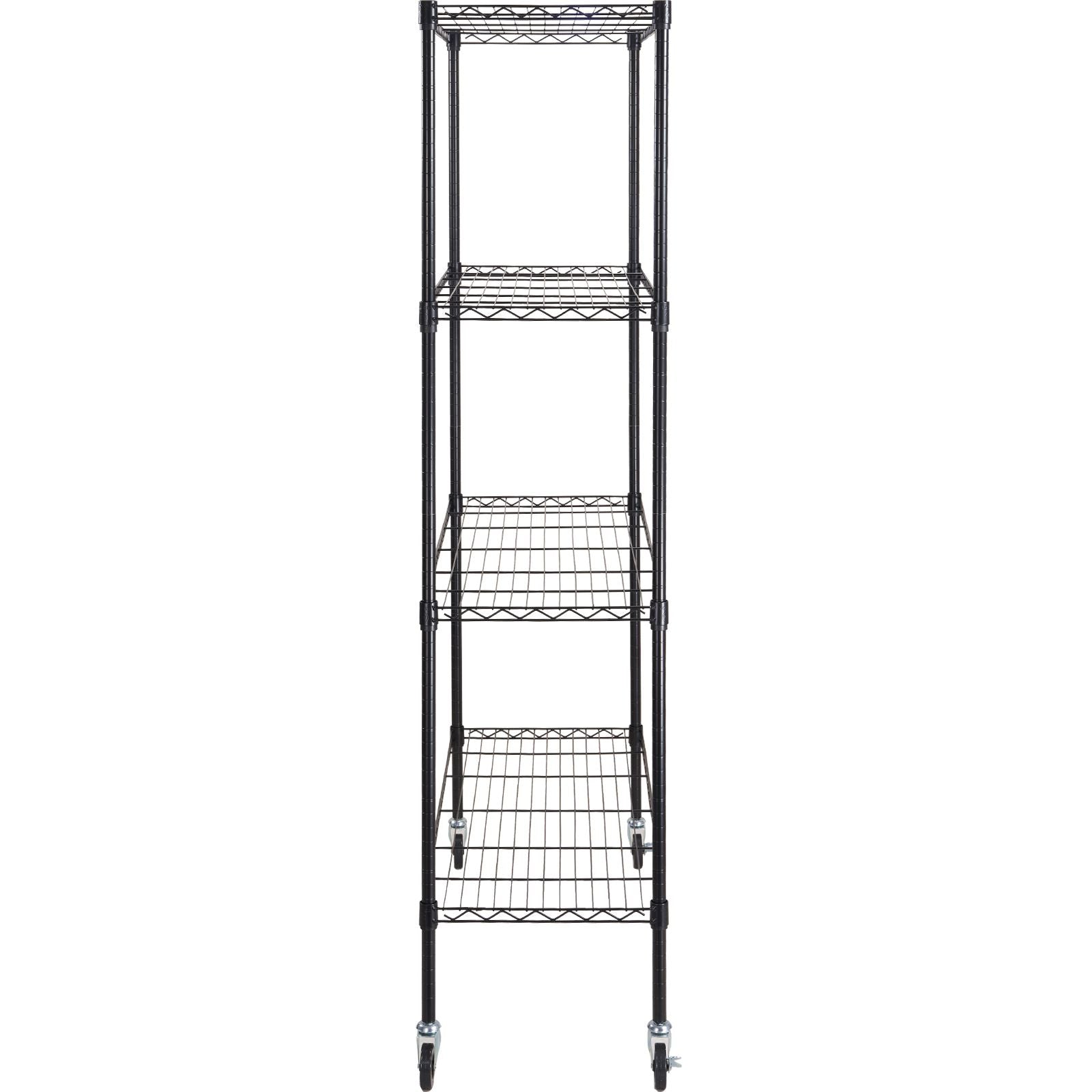 practical 4-Tier Storage Shelving Unit with Wheels