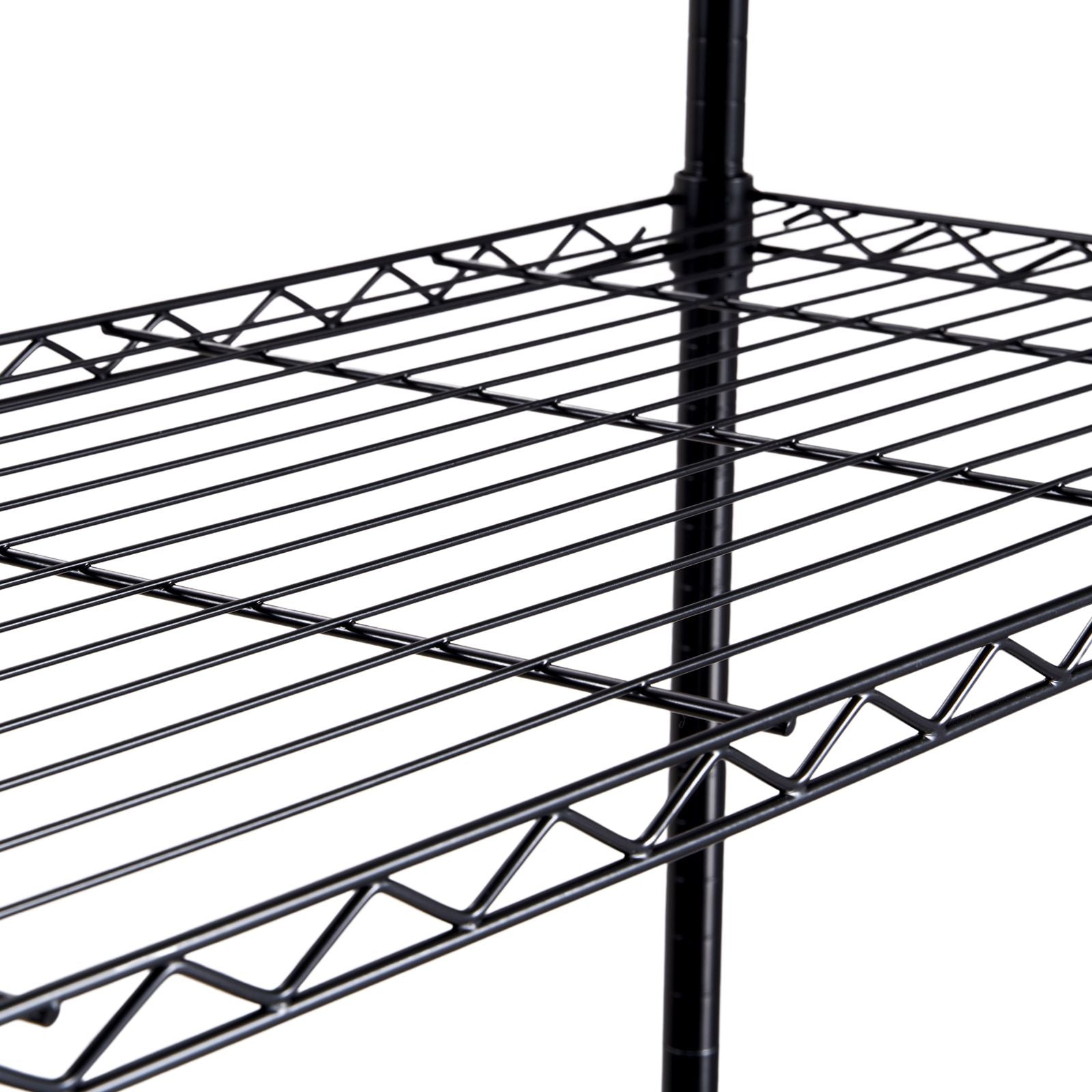 practical 4-Tier Storage Shelving Unit with Wheels