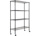 practical 4-Tier Storage Shelving Unit with Wheels