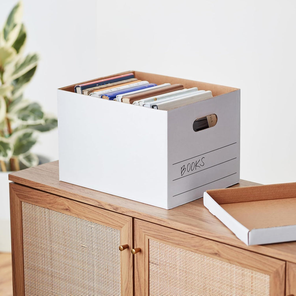 20-Pack Sturdy Storage Boxes with Lift-Off Lids – Letter/Legal Size