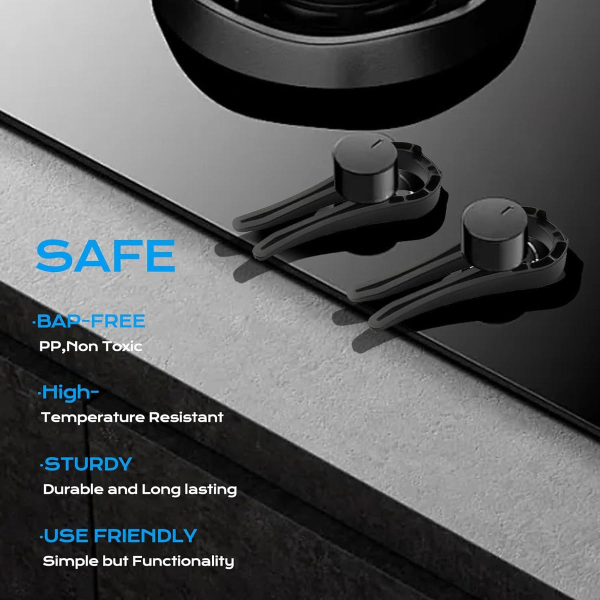 Five-Piece Gas Stove Knob Cover Set