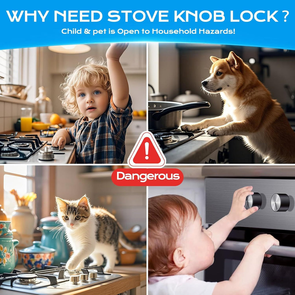 Five-Piece Gas Stove Knob Cover Set