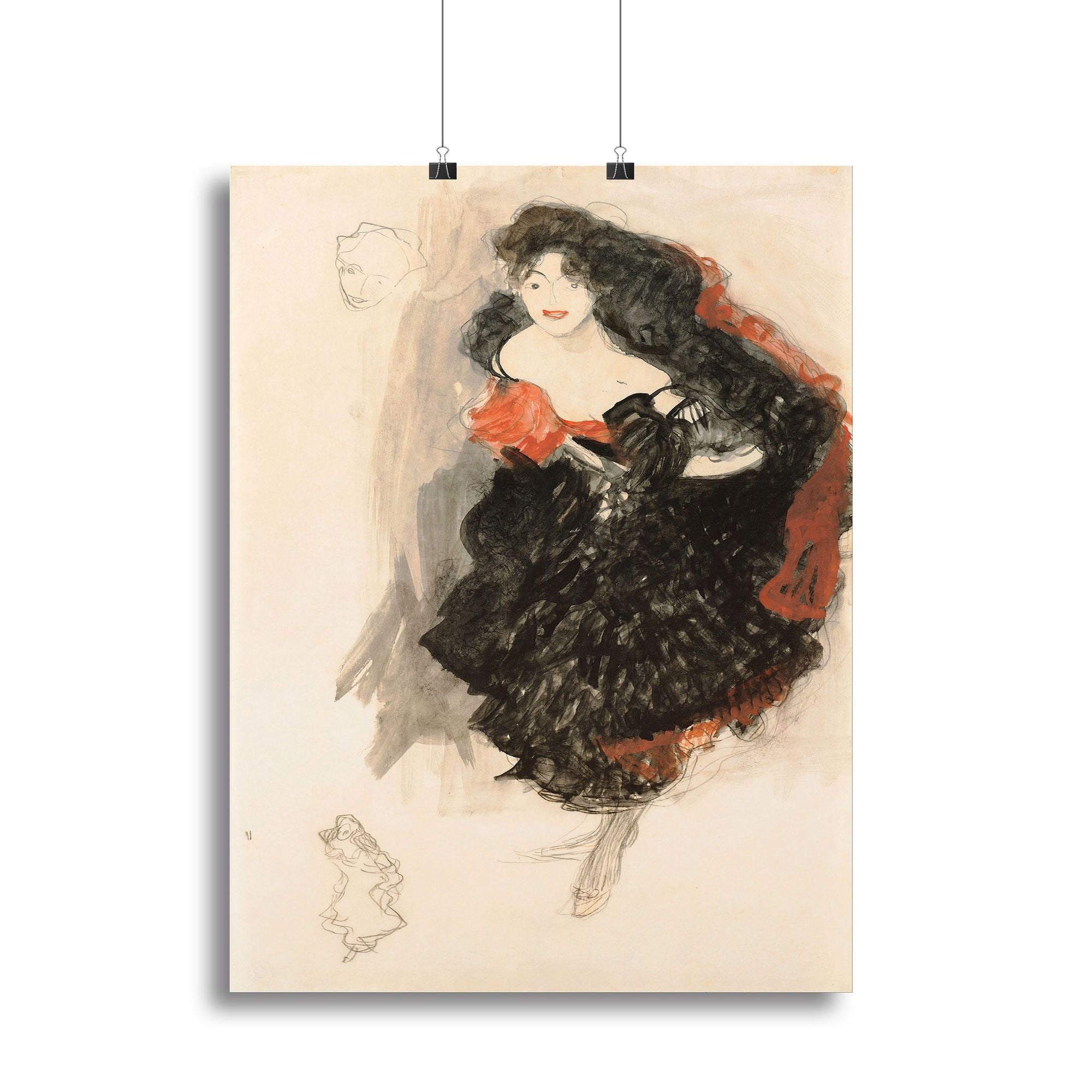 Klimt Study for Judith II Canvas Print - Elegant Wall Art for Any Space
