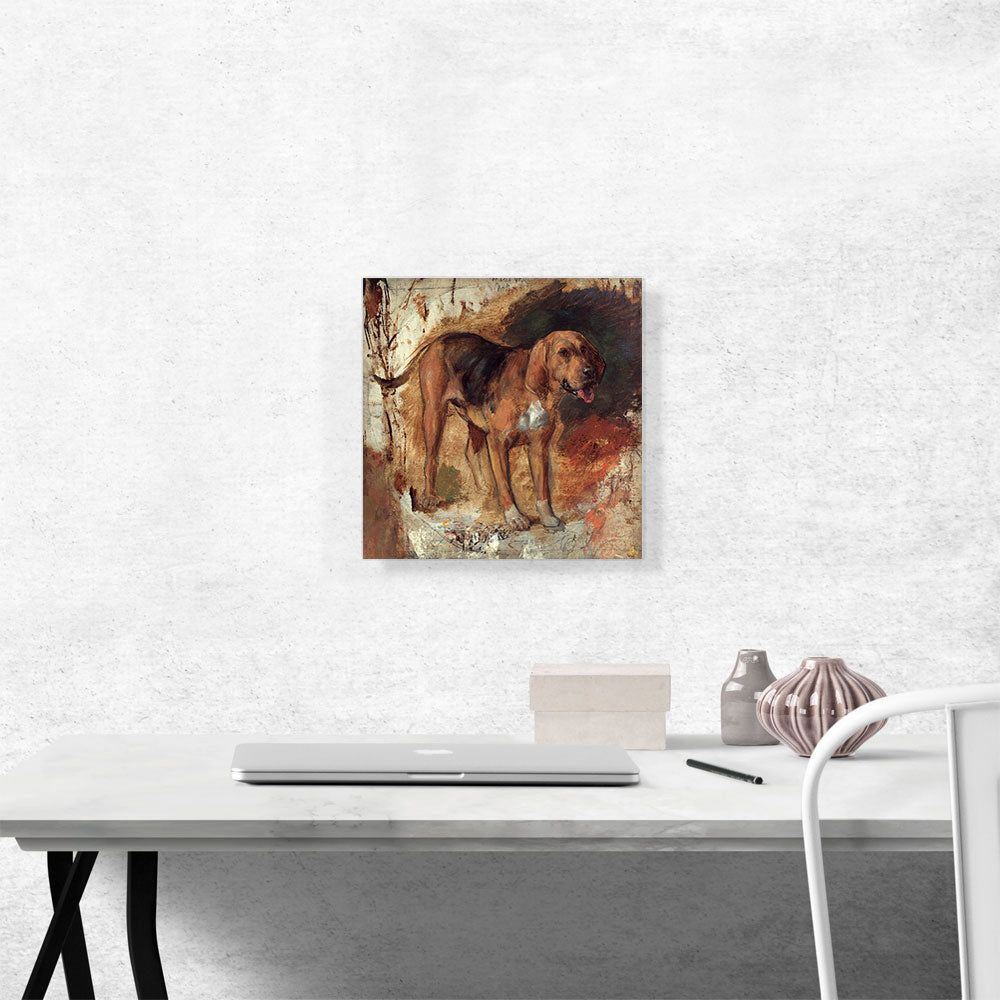 Study of a Bloodhound 1848 Canvas Wall Art