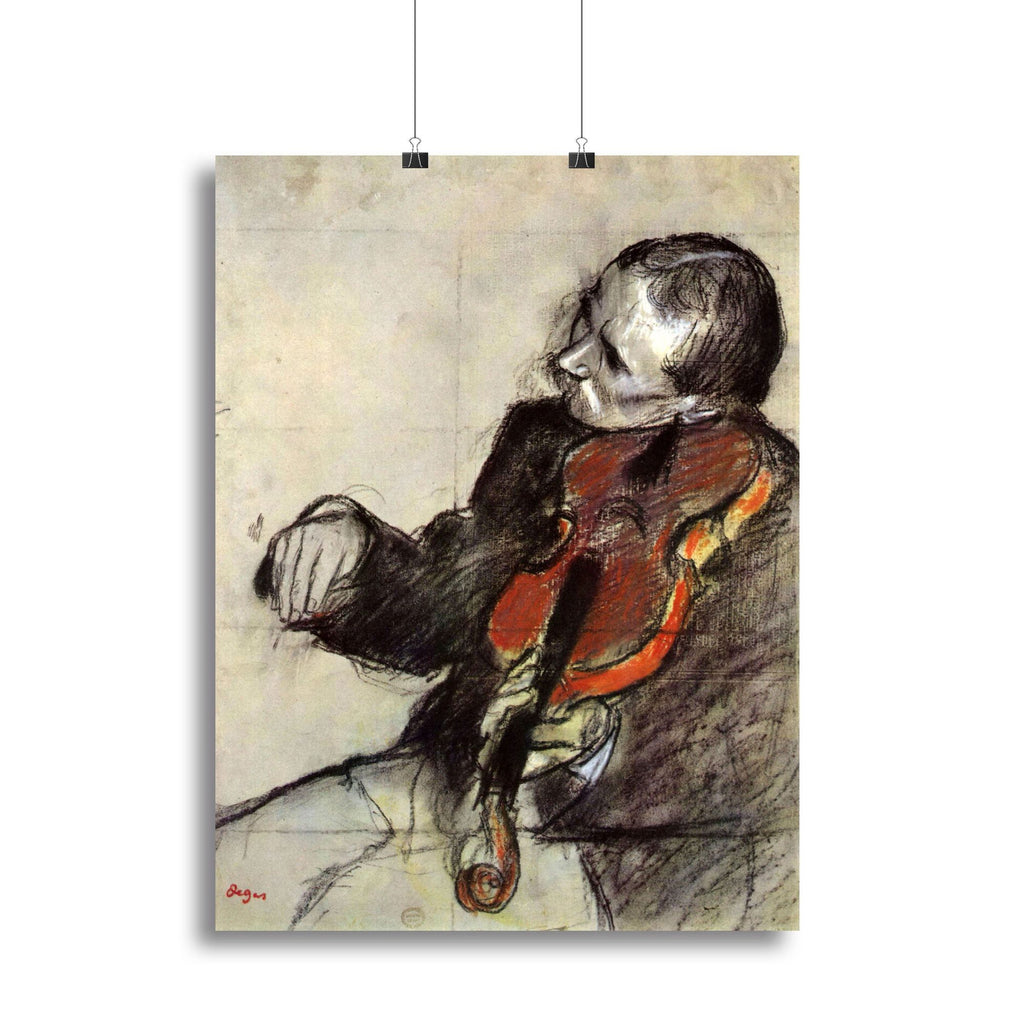 Degas Study of Violinist Fine Art Print