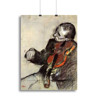 Degas Study of Violinist Fine Art Print