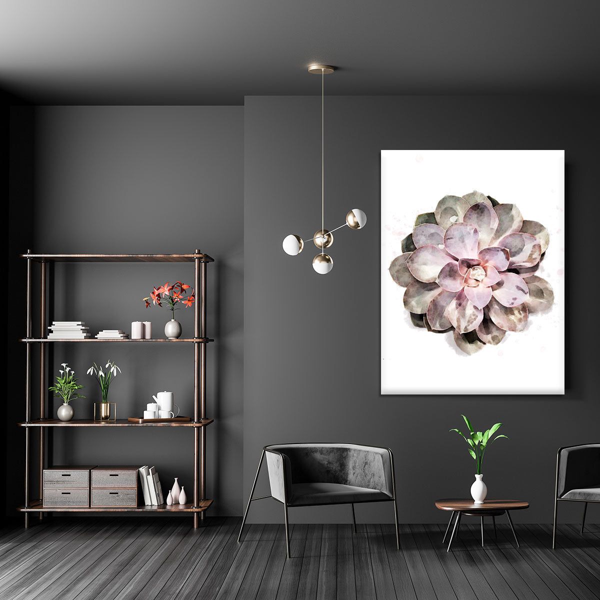 Succulent 01 Botanical Wall Art
