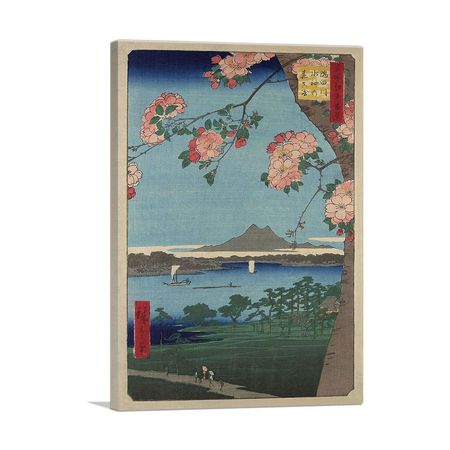 Suijin Shrine and Massaki on Sumida River Canvas Art