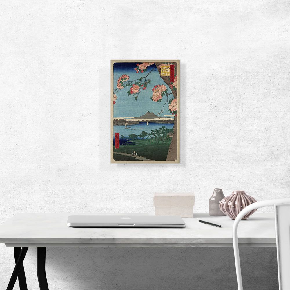 Suijin Shrine and Massaki on Sumida River Canvas Art