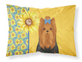 Yorkshire Terrier Summer Sunflowers Pillowcase