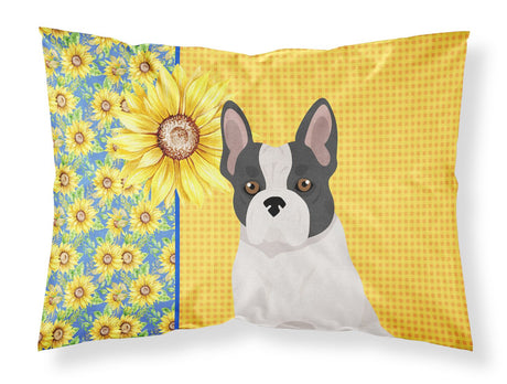 French Bulldog Summer Sunflowers Pillowcase