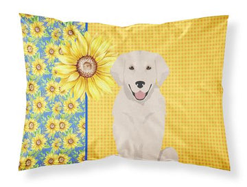 Golden Retriever Summer Sunflowers Pillowcase