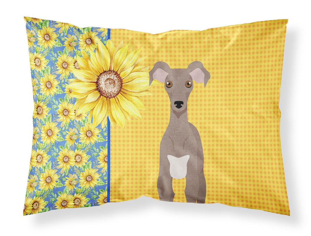 Summer Sunflowers Italian Greyhound Pillowcase