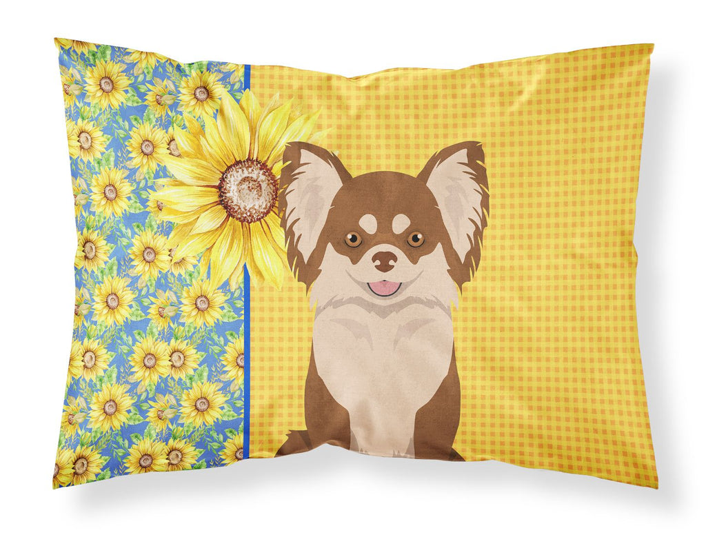 Summer Sunflowers Chihuahua Standard Pillowcase