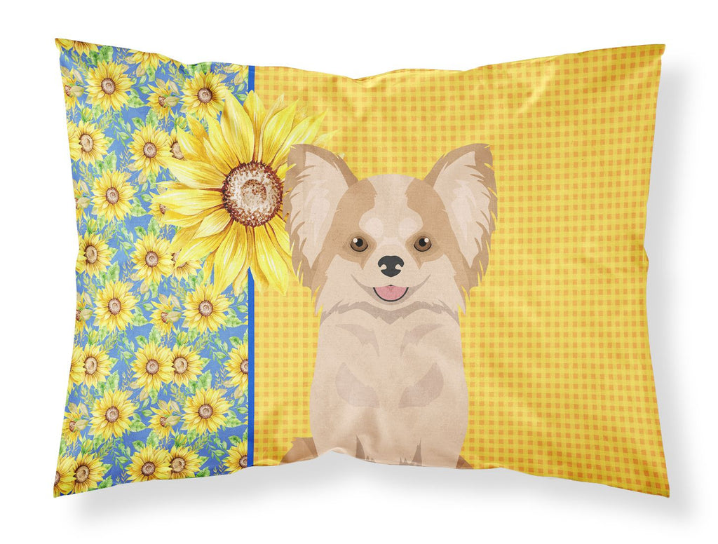 Summer Sunflowers Chihuahua Decorative Pillowcase