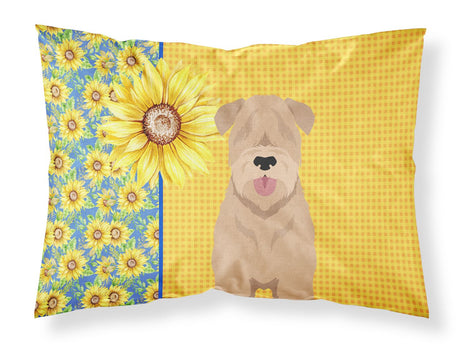 Summer Sunflowers Wheaten Terrier Pillowcase