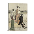 Summer Twilight on Banks of Sumida River Art