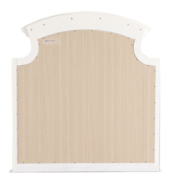 Real Wood Veneer Carved Mirror with Low Distortion Glass