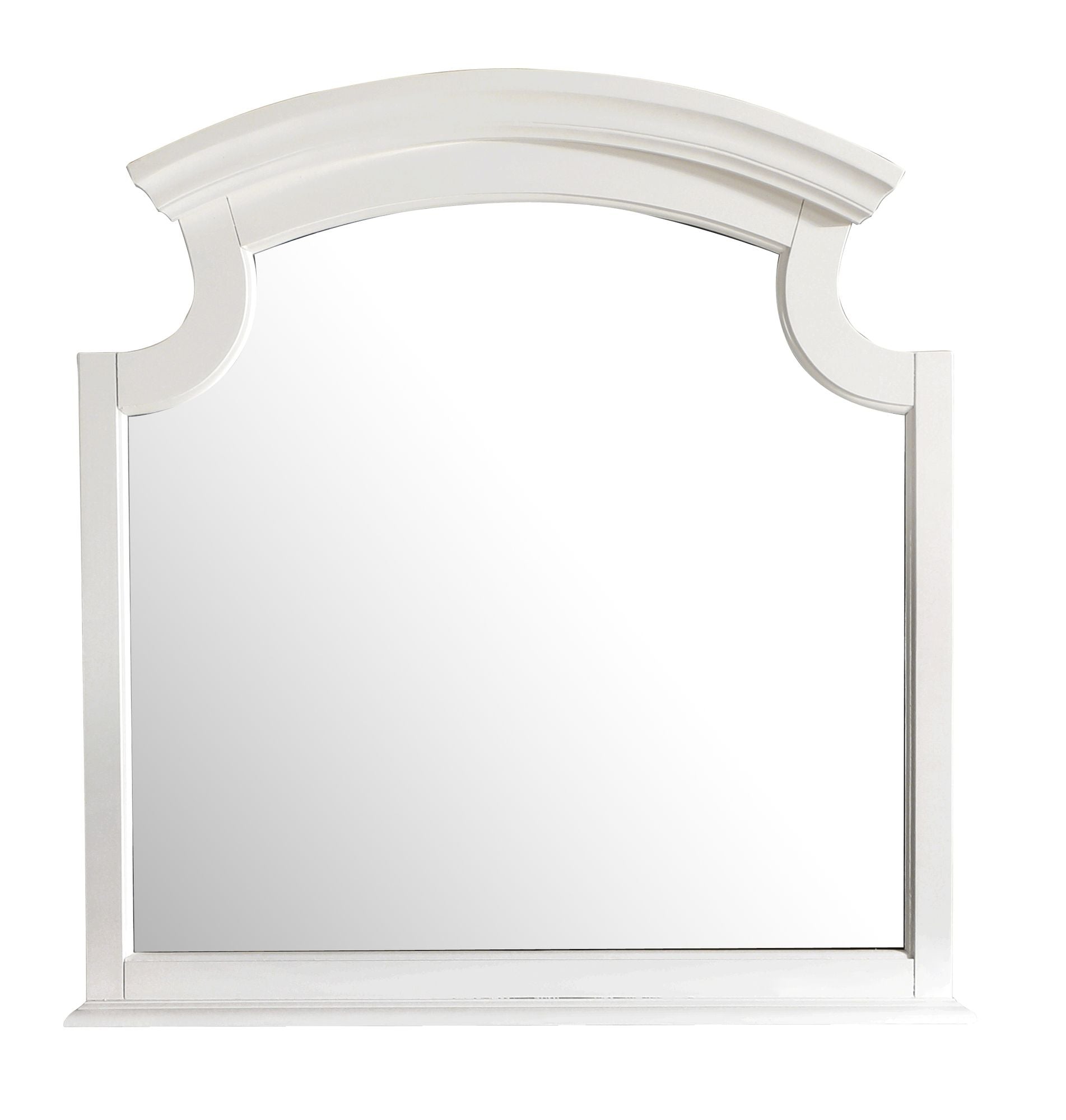 Real Wood Veneer Carved Mirror with Low Distortion Glass