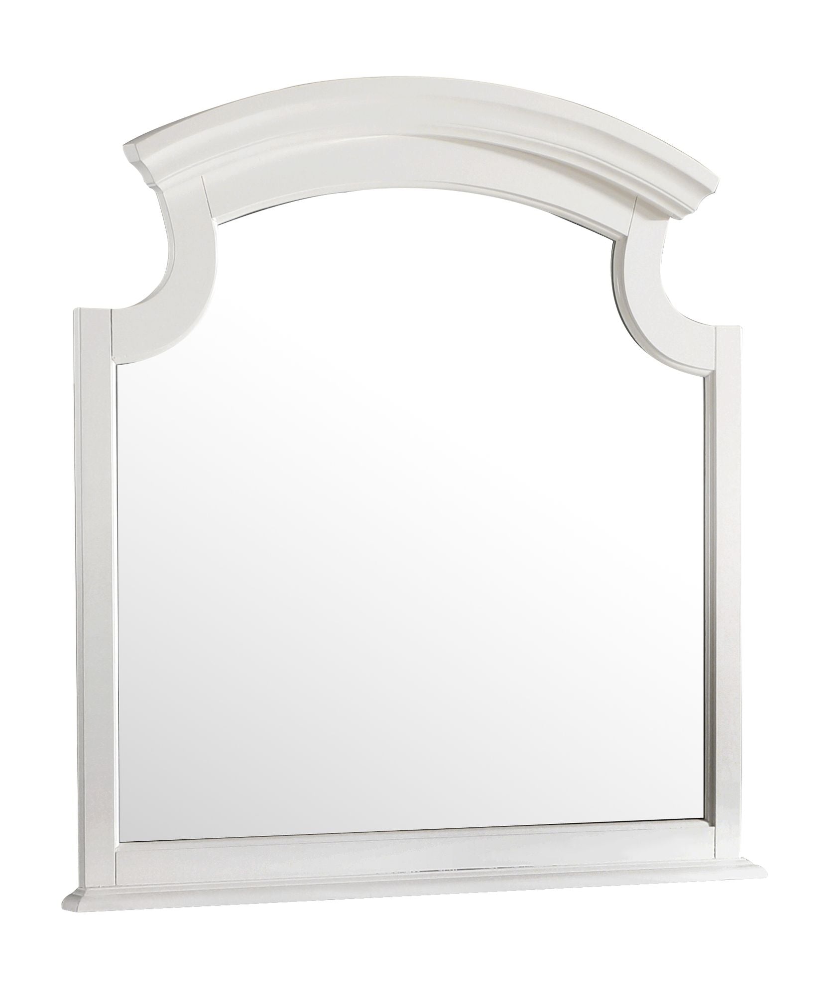 Real Wood Veneer Carved Mirror with Low Distortion Glass