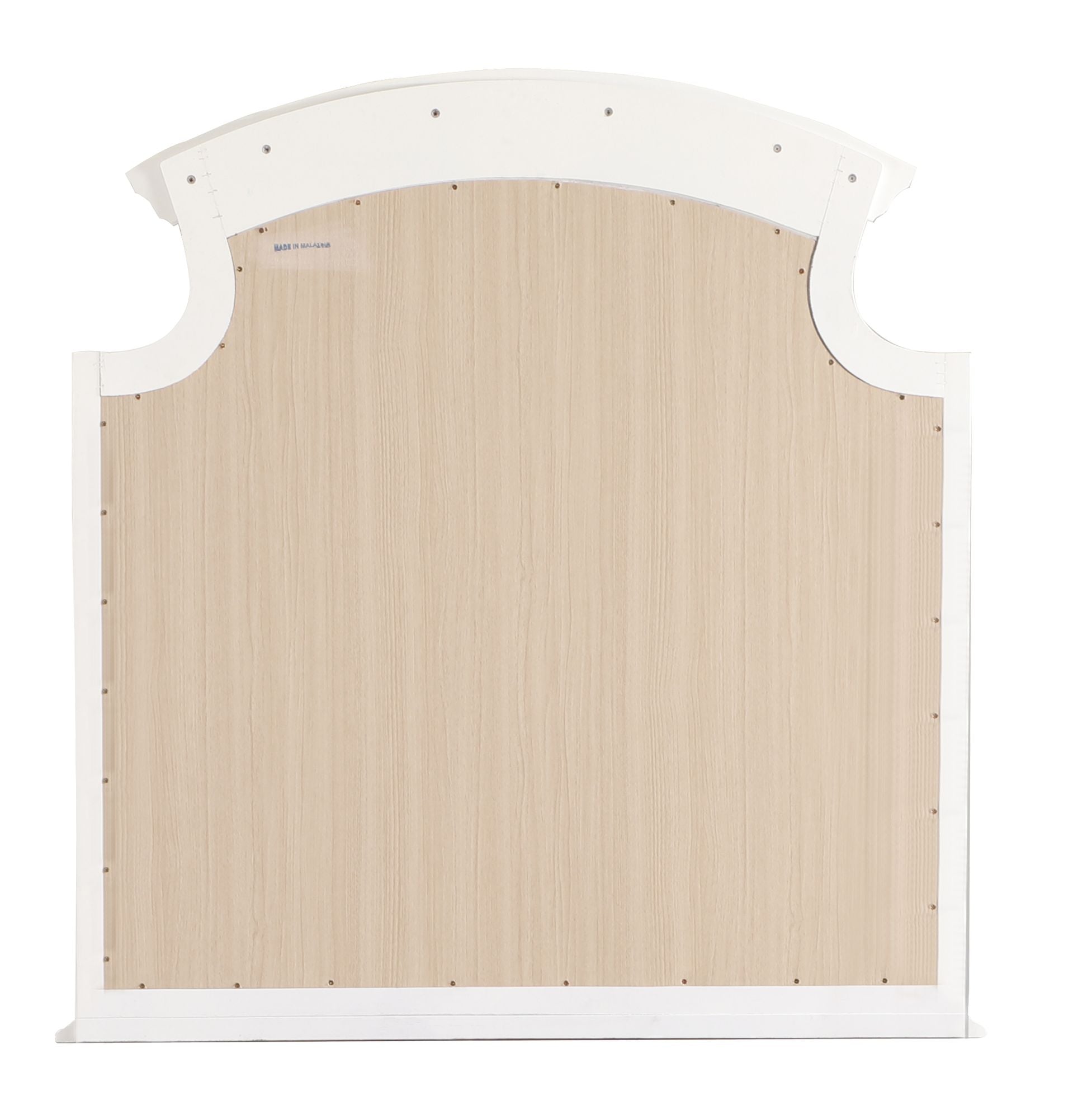Real Wood Veneer Carved Mirror with Low Distortion Glass