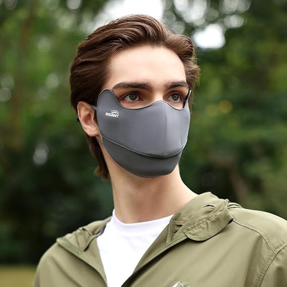 UV-Blocking Face Cover with UPF 50+ Protection for Outdoor Use