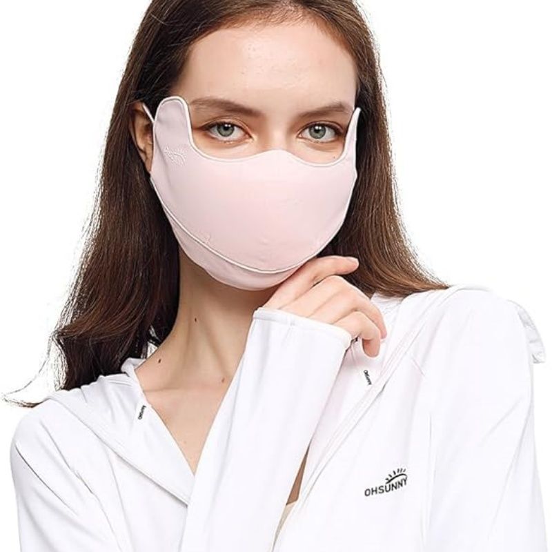 UV-Blocking Face Cover with UPF 50+ Protection for Outdoor Use