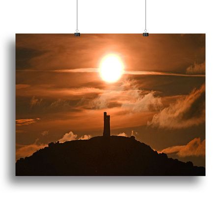 Sunrise behind Castle Hill Scenic Wall Art