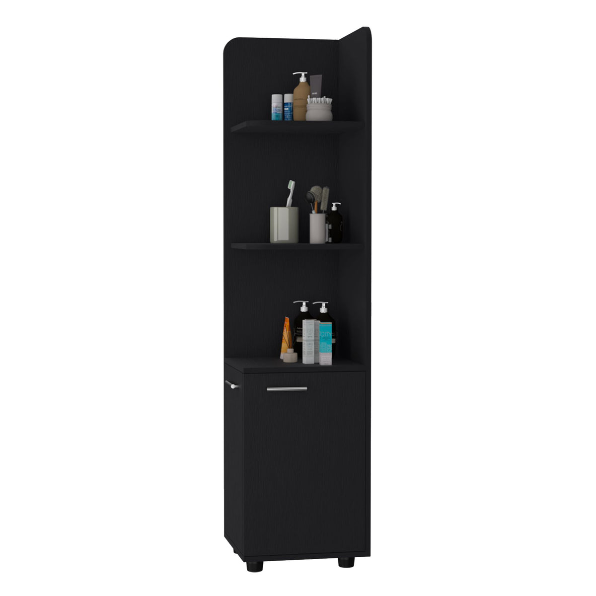 Sunriver Corner Cabinet with Open Shelving