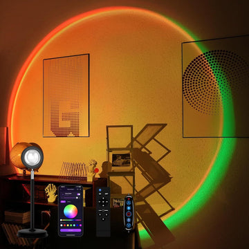 Multicolor Sunset Lamp Projector with App and Remote Control
